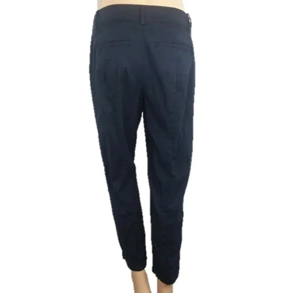 Ann Taylor Cambridge Crop Navy Blue Pants Trouser - Picture 2 of 6